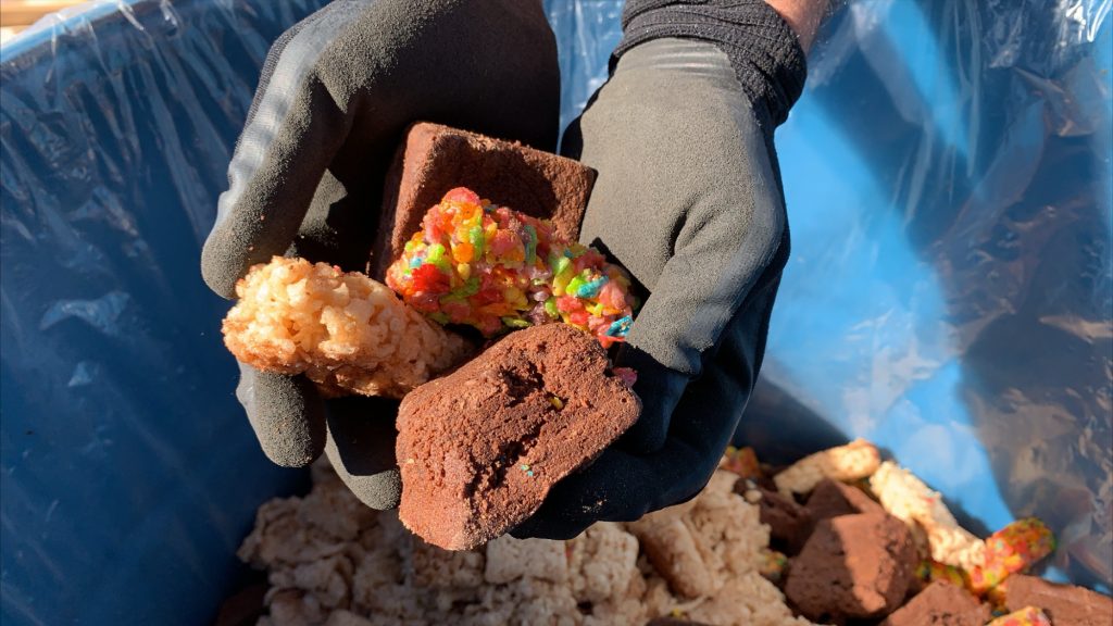 Different types of cannabis waste